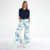 PANTALÒN FILIPPA SATEN ESTAMPADO AZUL, CELESTE Y VERDE en internet