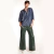 PANTALÓN FILIPPA SIMIL CUERO VERDE INGLES