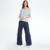 PANTALON TAORMINA EN JEAN ELASTIZADO AZUL - LeTIEND |  by GIACCA