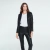 BLAZER SOPHIA EN SIMIL CUERO SUEDE NEGRO en internet