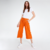 PANTALON PESCADOR MÓDENA EN TENCEL SATINADO NARANJA