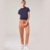 PANTALÓN TOMASSA ELASTIZADO RUSTICO GAMUZADO CAMEL - comprar online