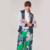 BLAZER CAMPERA CLEMENTINA RAYON ESTAMPADO VERDE Y VIOLETA CON CAPA DE MICROTUL BLANCO - LeTIEND |  by GIACCA