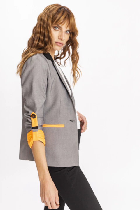 BLAZER GINA JEAN Y NARANJA
