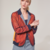 BLAZER CAMPERA CLEMENTINA JERSEY NARANJA FLUOR CON CAPA DE MICROTUL AZUL en internet