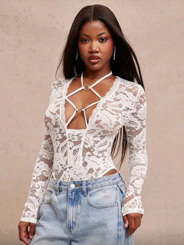 Body Top Shein Bustier Importado Noche Fiesta Aesthetic