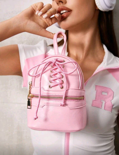 Cartera Bolso Tendencia Importado Puffer Shein Aesthetic Rosa Lisa Metal Rosa - comprar online