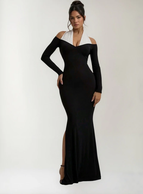 Vestido colorblock Merry - comprar online