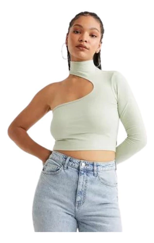 Remera Asimétrica Kiwi