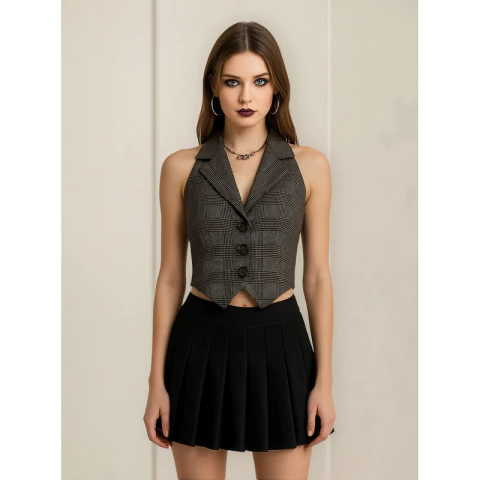 Chaleco Top Sastrero Shein Importado Aesthetic - comprar online