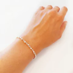 Pulsera Bolitas 3 mm Plata en internet