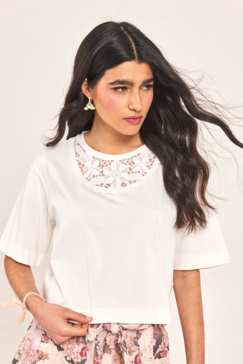 DAISY OFF WHITE T-SHIRT - buy online