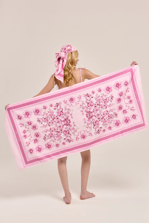 Toallon Soleil Print Pink - comprar online