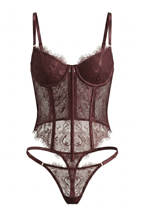 Top Corset Tabac