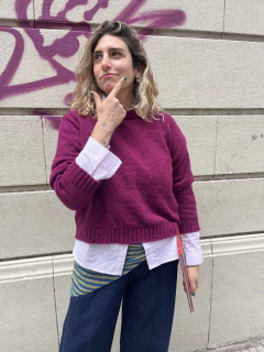 SWEATER OLIVIA púrpura