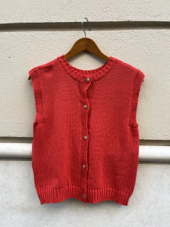 Chaleco marga. Rojo