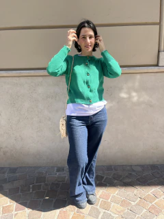 Saco magnolia. Verde - Klekas 