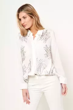 Camisa Londres, bordada con canutillos - tienda online