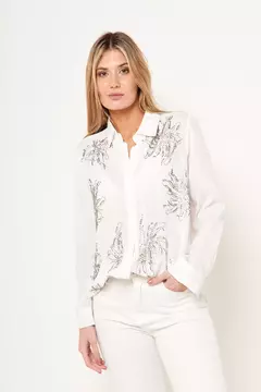 Camisa Londres, bordada con canutillos - comprar online