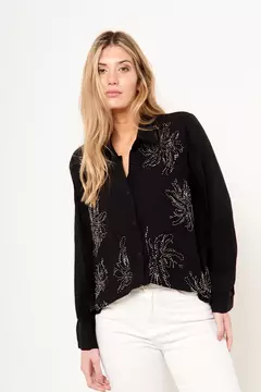Camisa Londres, bordada con canutillos - comprar online