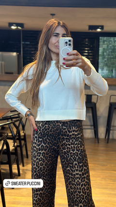 JEAN WIDE LEG LEOPARDO - tienda online