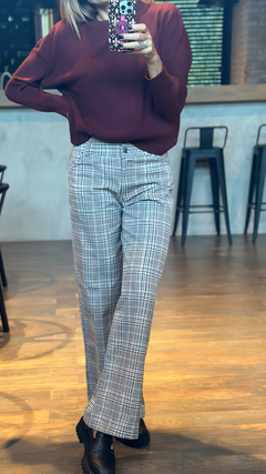 Pantalón escoses chocolate - tienda online