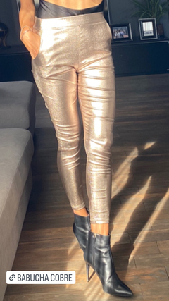 babucha metalizada cobre
