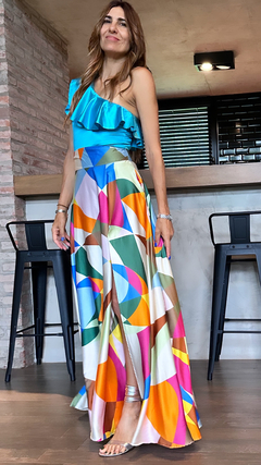 maxifalda estampada Deby