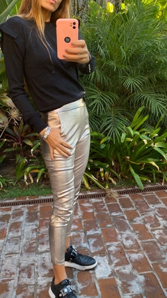 babucha metalizada cobre - tienda online