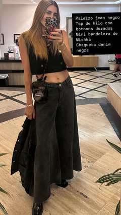 PALAZZO DENIN BLACK - MANDA MALARA