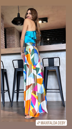 maxifalda estampada Deby - comprar online