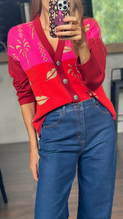 CARDIGAN PALM BURDEOS - tienda online
