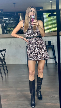 VESTIDO JACKIE animal PRINT - MANDA MALARA