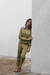 pantalon verde de poplin de algodón