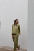 pantalon verde de poplin de algodón