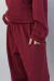 pantalón de hilo bordeaux