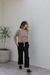 pantalon negro de poplin de algodón