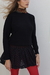falda de crochet negro
