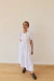 vestido blanco de poplin de algodon