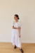 vestido blanco de poplin de algodon
