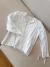 top de algodón blanco