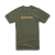 CAMISETA ALPINESTARS HERITAGE LOGO VERDE MILITAR GOLD