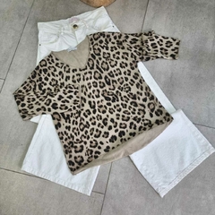 SWEATER LANA PRINT CAMEL