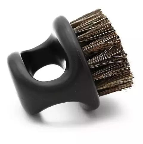 Cepillo Anillo Barber Color Negro Barbería Peluquería Oferta