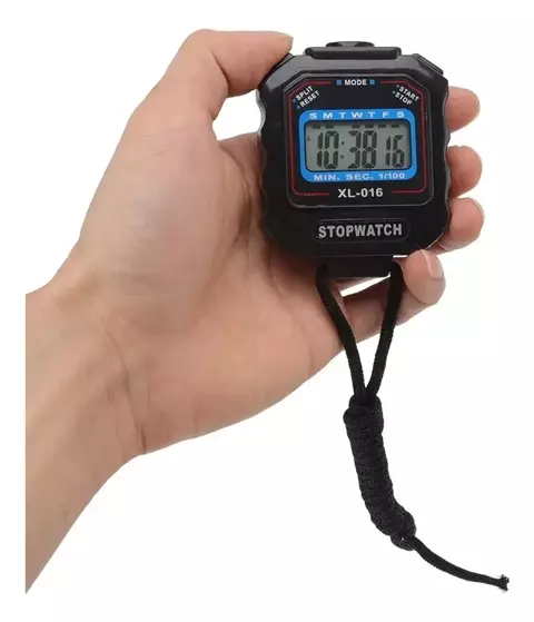 Cronómetro Con Alarma Y Reloj Real Ideal Deportistas Elite