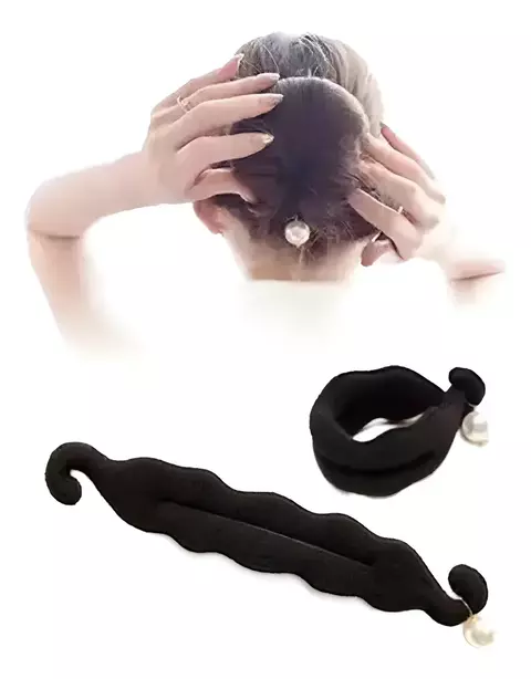Esponja Peinado Goma Flexible Rodete Accesorio Cabello