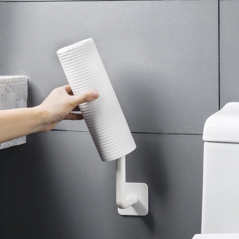 Gancho Adhesivo Multifuncional Para El Hogar Porta Rollo Etc