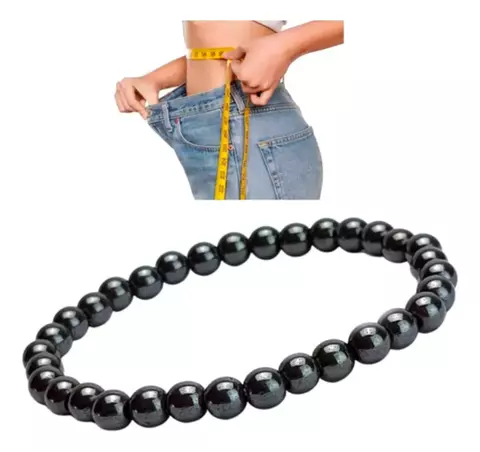 Tobillera Hematita Mujer Hombre Terapia Adelgazar Reductora - comprar online
