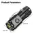 Linterna Tactica Mini 3led Recargable Usb Flash Clip Liviana - comprar online
