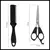 Kit De Peluquería 4 Piezas Tijera Peines Navaja Desmechar - tienda online